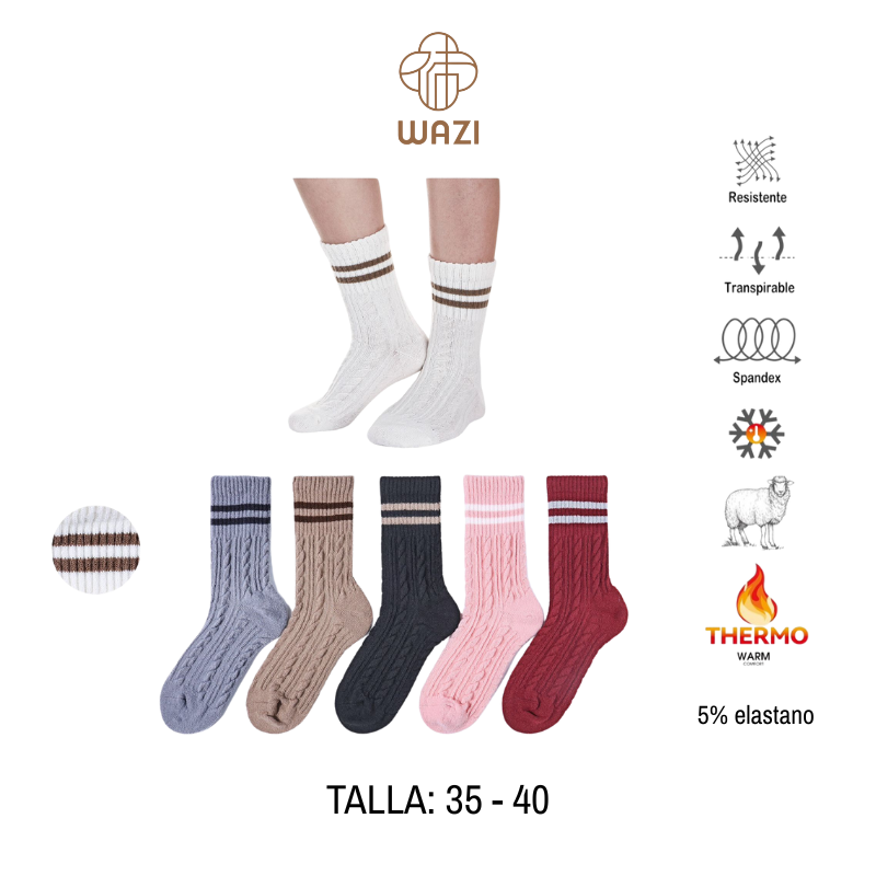 Calcetines de Lana y Cachemira Mujer