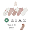 Calcetines Tobilleros Mujer Estampados