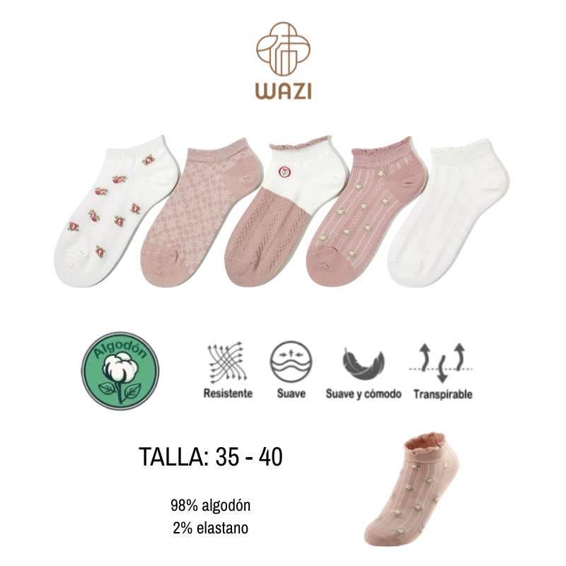 Calcetines Tobilleros Mujer Estampados
