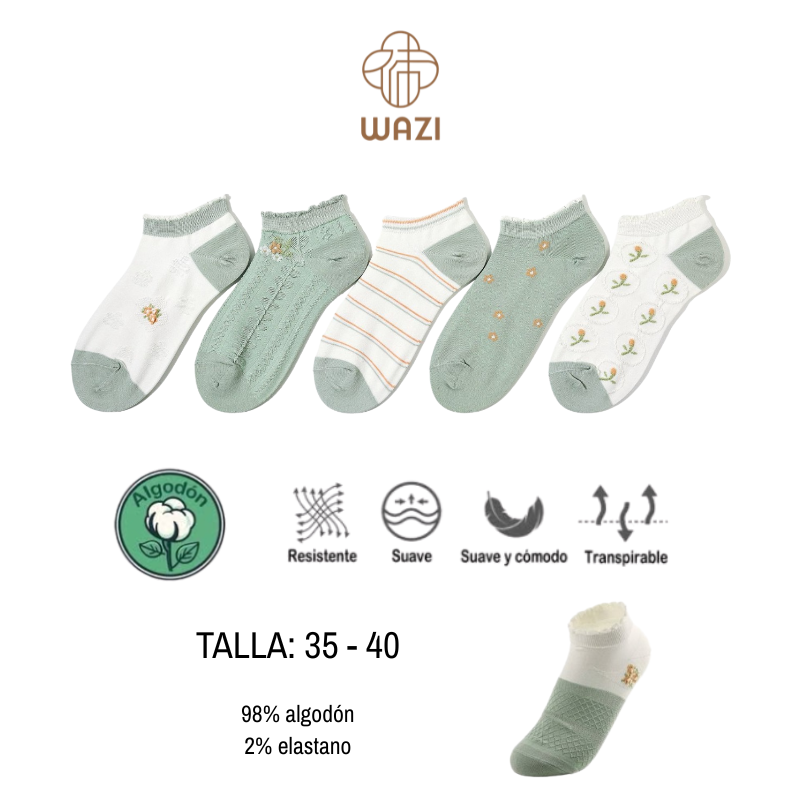 Calcetines Tobilleros Mujer Estampados