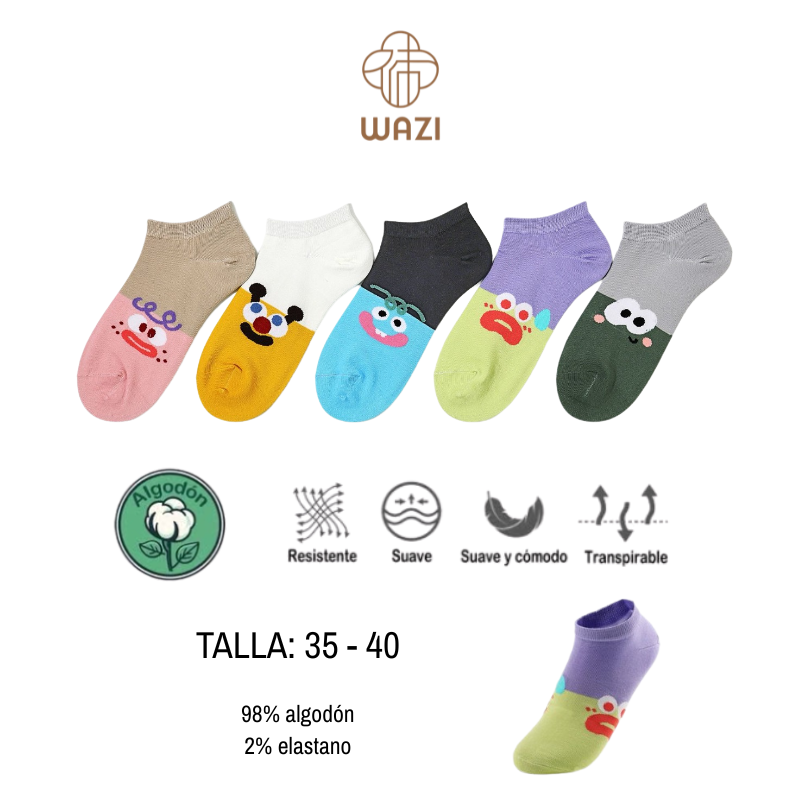Calcetines Tobilleros Mujer Estampados