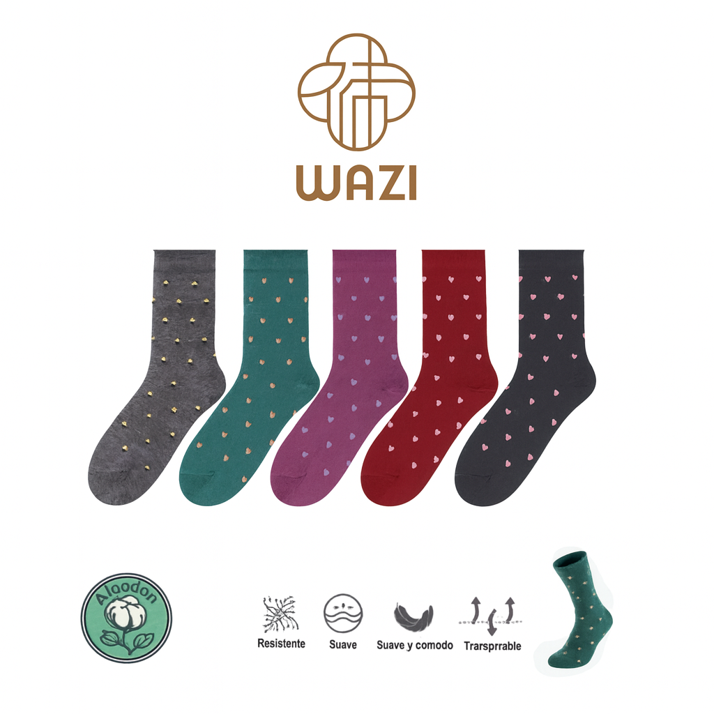 Calcetines Sin Puño Estampados Hombre Sin Goma