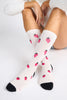 Calcetines antibacterianos estampados de fresa